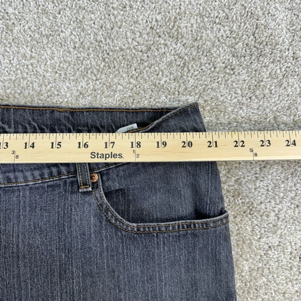 Levis‎ 559 Relaxed Straight Jeans Mens 42x30 Faded Black Gray Stretch Denim